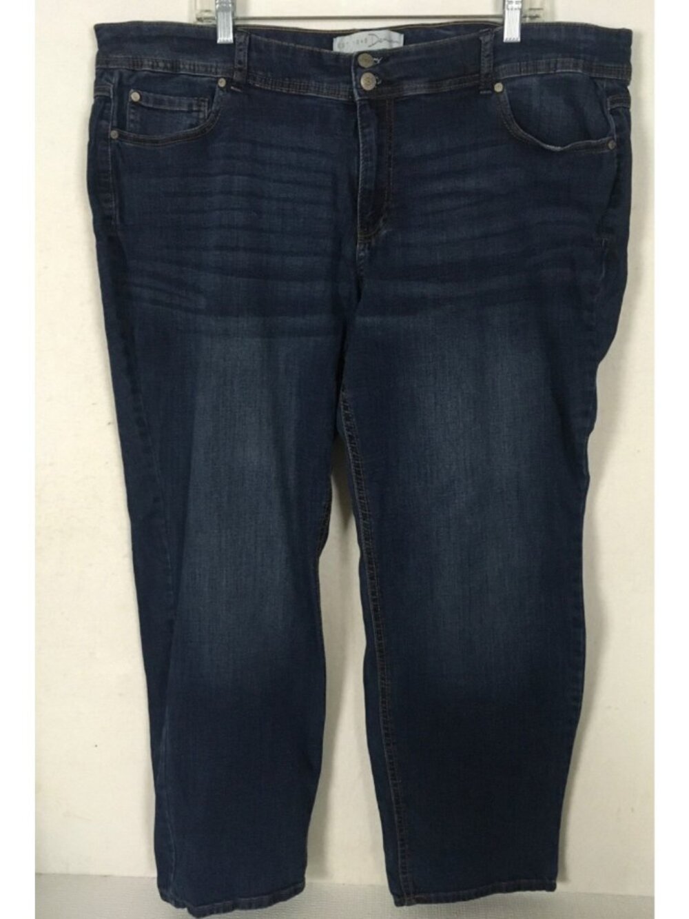 C est 1946 Denim Curvy Jeans Size 18W Blue High Rise Straight Leg Pockets